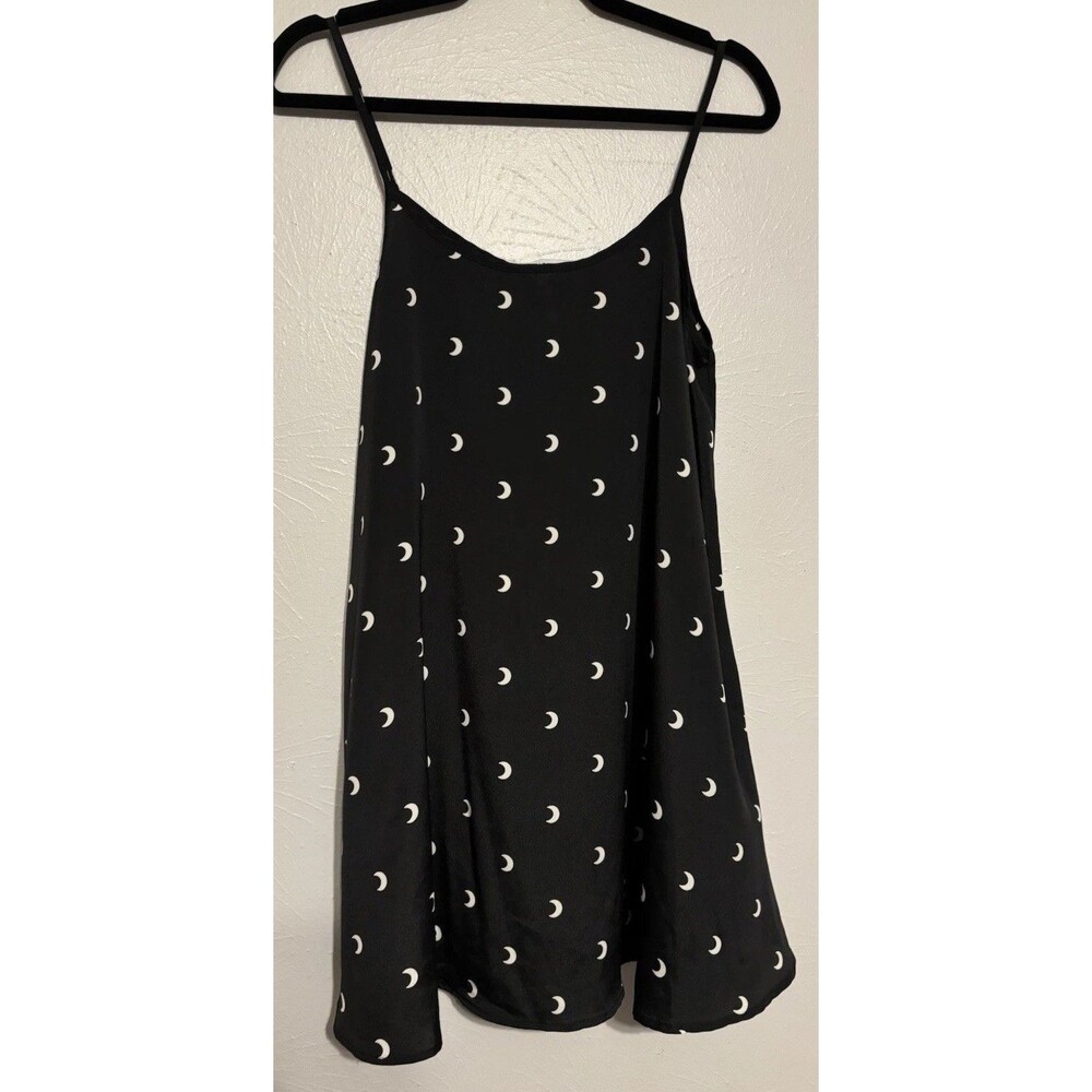 Gypsy Warrior Womens Small Mini Dress Black Celestial Witchy Crescent Moon Lunar